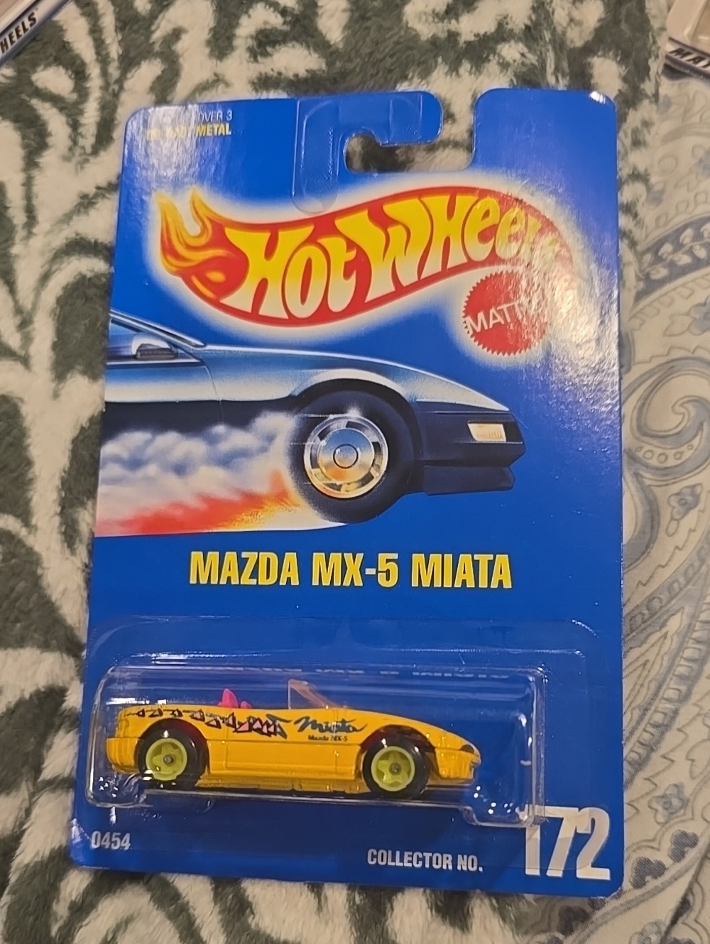 Hot Wheels Yellow Mazda MX-5 Miata  Hot Wheels by Mattel 1991